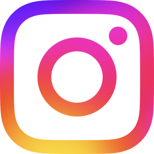 Instagram logo. Links to the Far Ass Podcast instagram page.